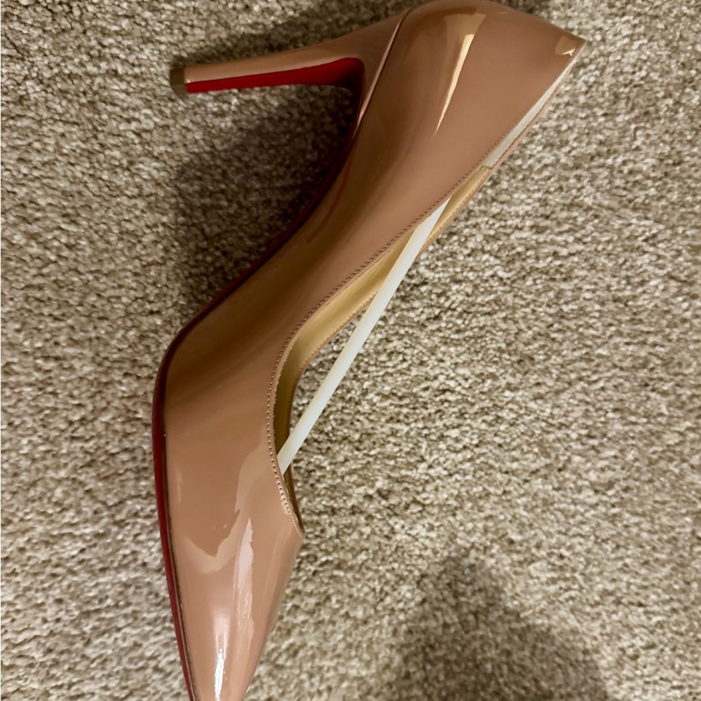 NWB Christian Louboutin Pigalle 85 Nude Pumps - Picture 6 of 10